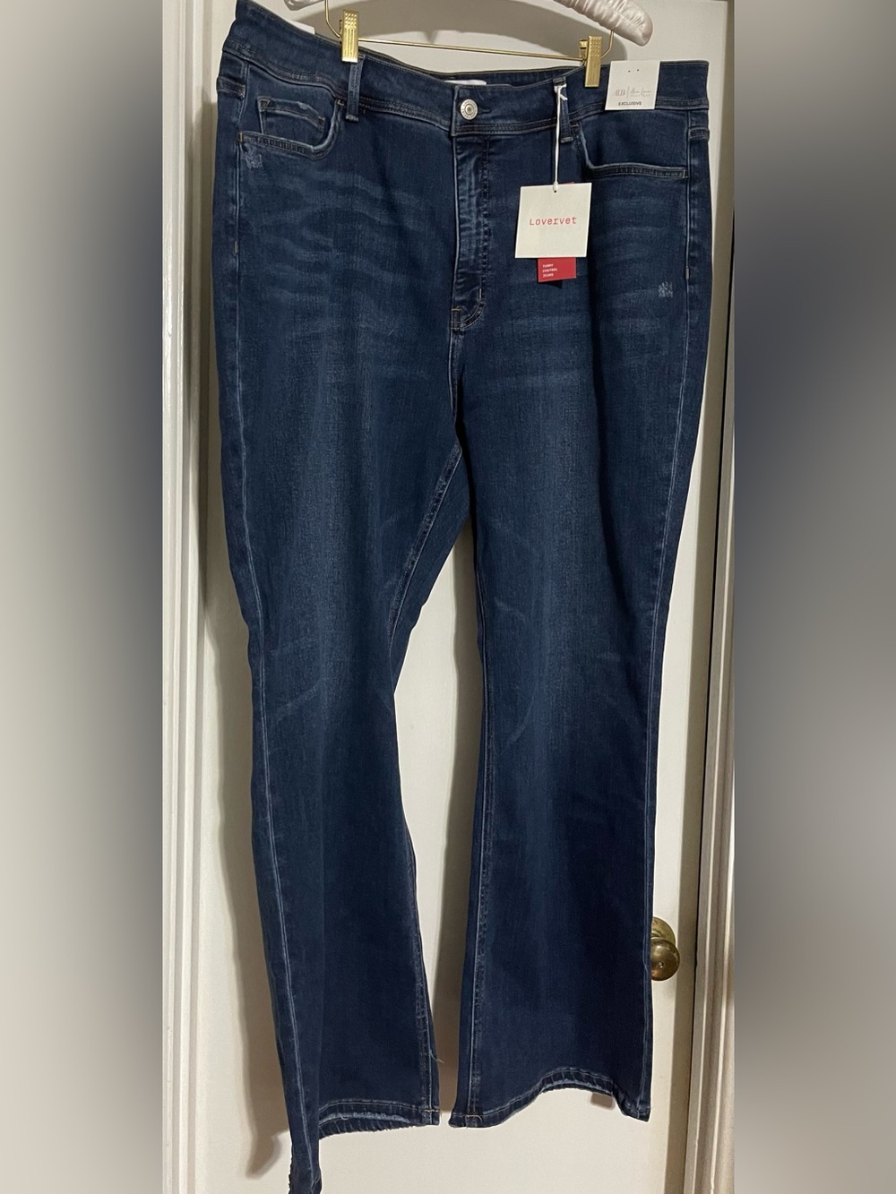 Lovervet by Vervet x ALB NWT Bootcut Jeans High Rise Tummy Control 24W Plus Size